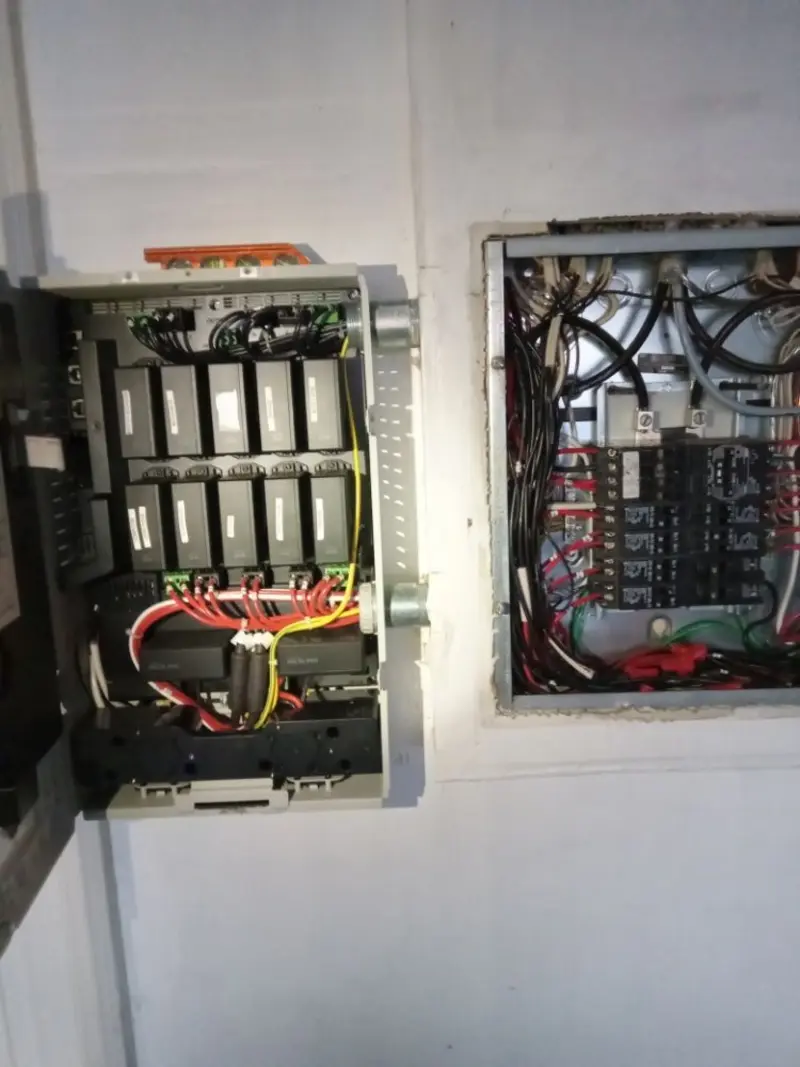 Electrical panel upgrade completed for Security Camera Wiring in North Versailles